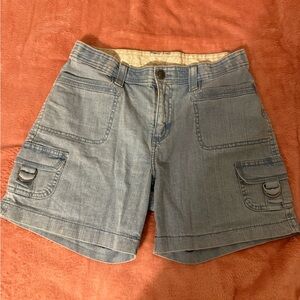 Blue Denim Women's Cargo Shorts